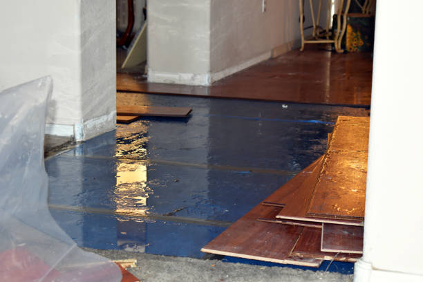 Professional Emergency Water Damage Restoration technician working in Pembroke, ME